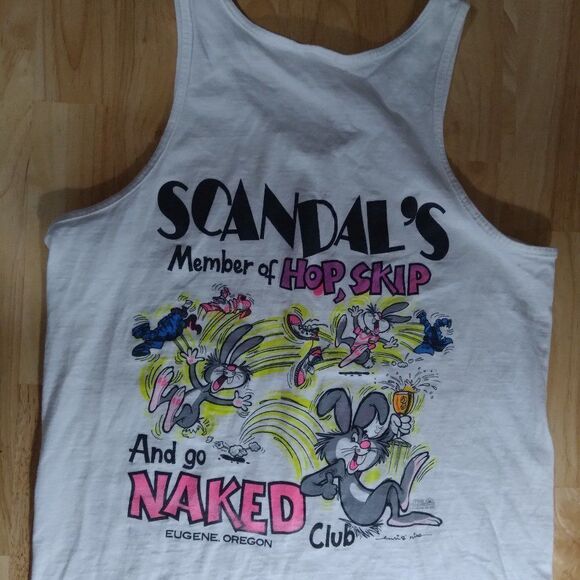 Vintage Scandals Hop Skip & Go Naked Club Tank Top - Picture 2 of 8